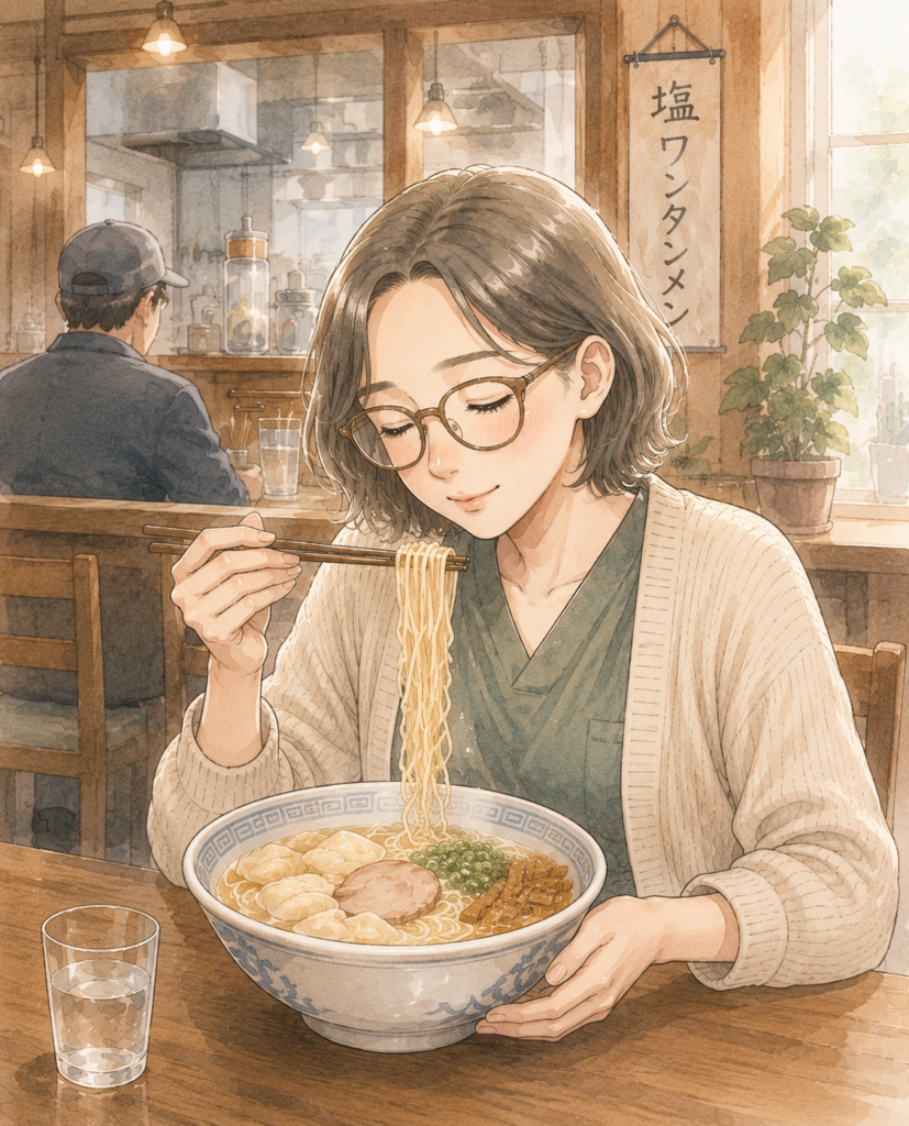 姫路で3時間暇になったので塩ラーメンを食べた
